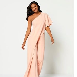 Like new Blush color one shoulder romper.